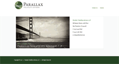 Desktop Screenshot of parallaxfund.com