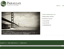 Tablet Screenshot of parallaxfund.com